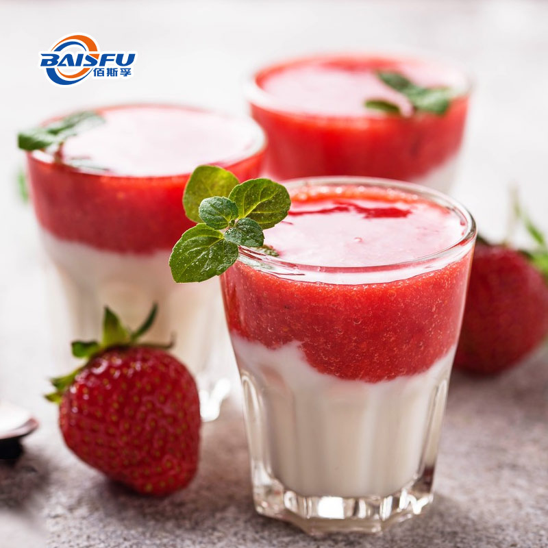 Food Flavors  Strawberry-Lactate Milk Flavor Strawberry Fruity Liquid Flavour For Beverage Juice Soft Drink Making